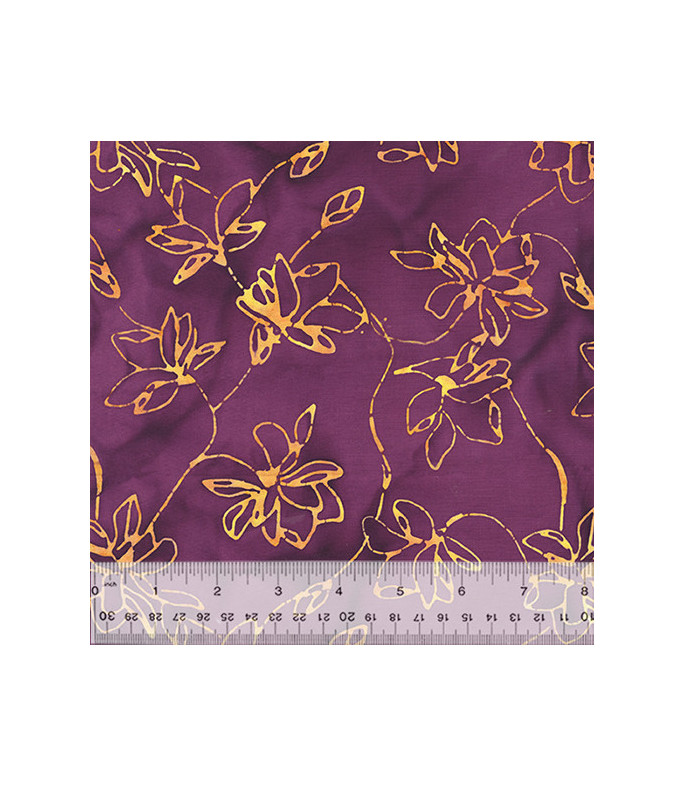 Tela Windham Fabrics Plum Fizz Lotus