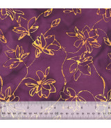 Tela Windham Fabrics Plum Fizz Lotus
