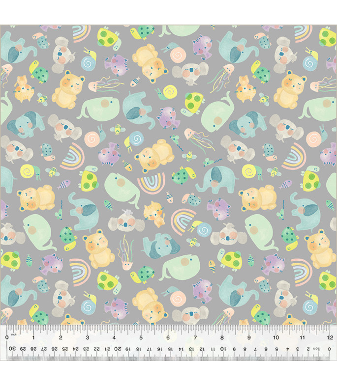 Tela Windham Fabrics Count on me Counting Friends