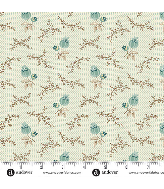 
                                                                                            Tela Andover Fernshaw Teal John
                                                                                    