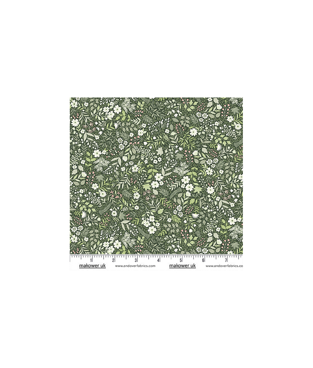 Tela Makower Foxwood Wildflower Green
