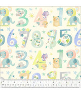 Tela Windham Fabrics Count on me Ivory Cotton