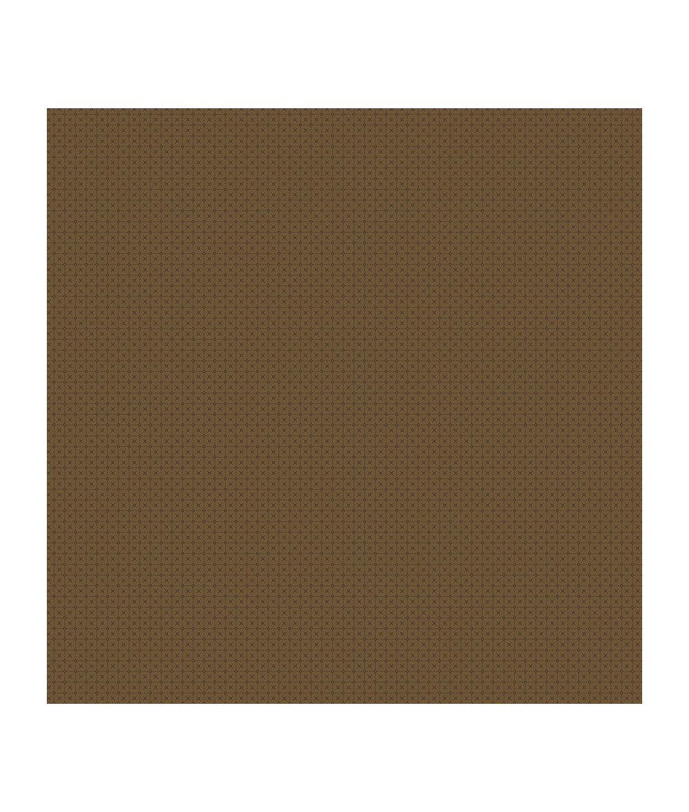 Tela colección Petite Jeanne Stitch Dark Brown Cotton