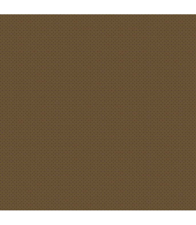 Tela colección Petite Jeanne Stitch Dark Brown Cotton