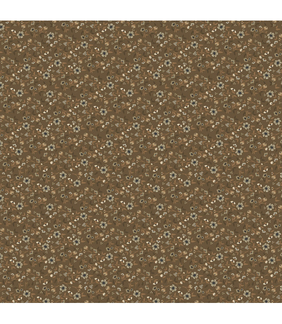 
                                                                                            Tela colección Petite Jeanne Wild Flowers Dark Brown Cotton
                                                                                    