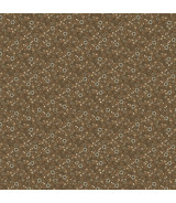 Tela colección Petite Jeanne Wild Flowers Dark Brown Cotton