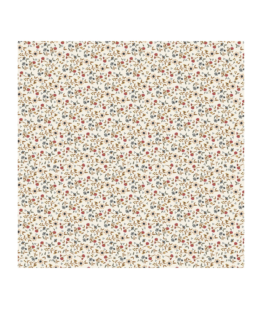 Tela colección Petite Jeanne Wild Flowers Ivory Cotton