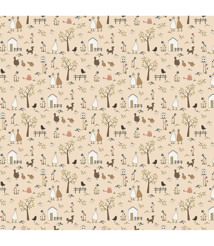 Tela colección Petite Jeanne Prairie Walk Blush Cotton