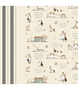Tela colección Petite Jeanne Country Home Ivory Cotton