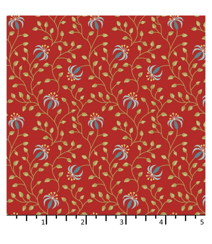 Tela Colección Beyond Time Lily Powder Rosehip