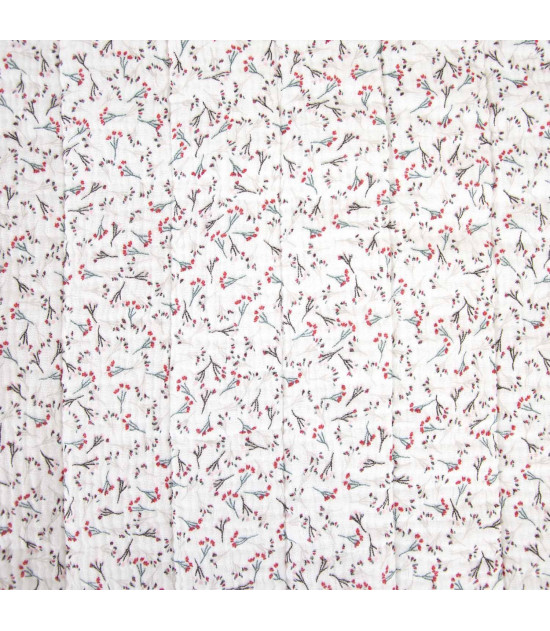 
                                                                                            Tela Muselina Acolchada Linen Flowers
                                                                                    