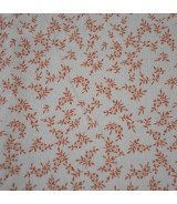Tela franela algodón estampado de hojas