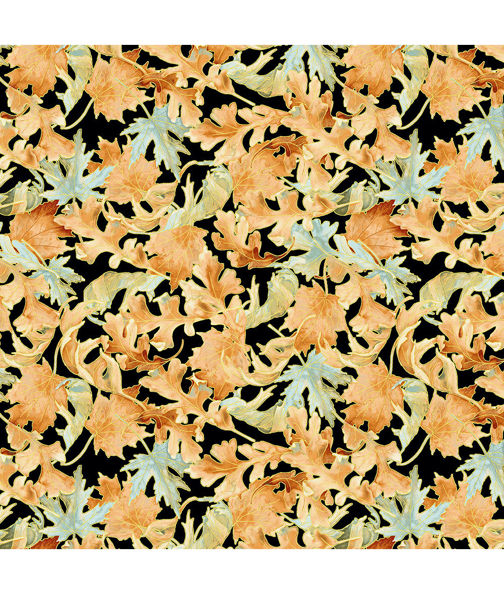 Tela colección Pumpkin Kisses-Pack Leaves