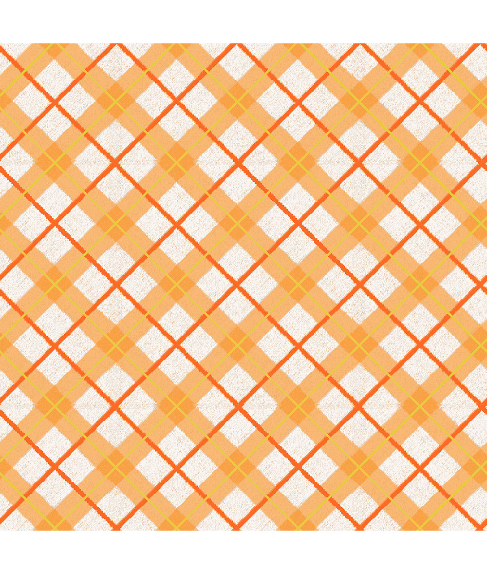 Tela colección Pumpkin Kisses-Diagonal Plaid
