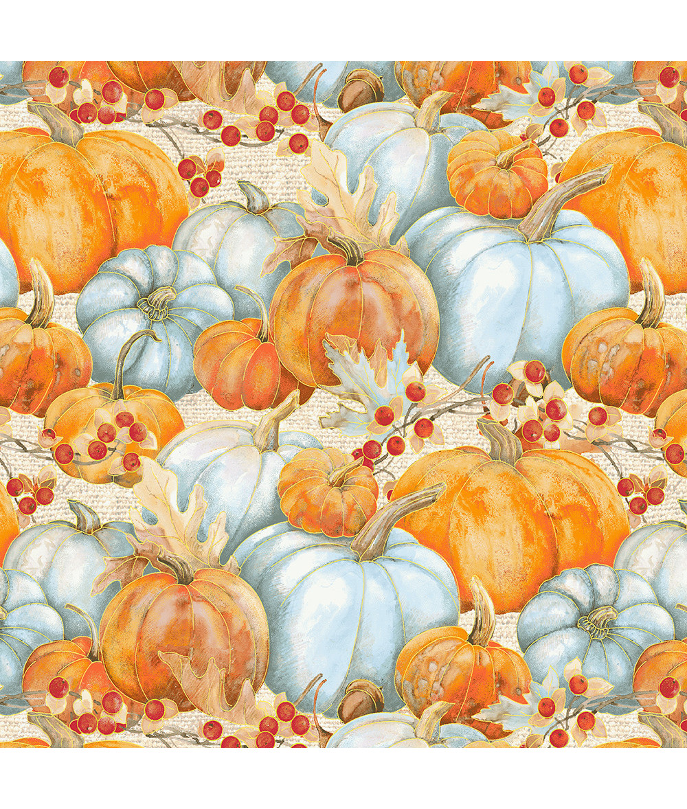 Tela colección Pumpkin Kisses-Packed Pumpkins