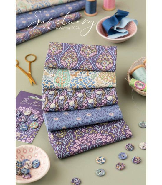 Tela tilda colección Sanctuary Mira Lavender
