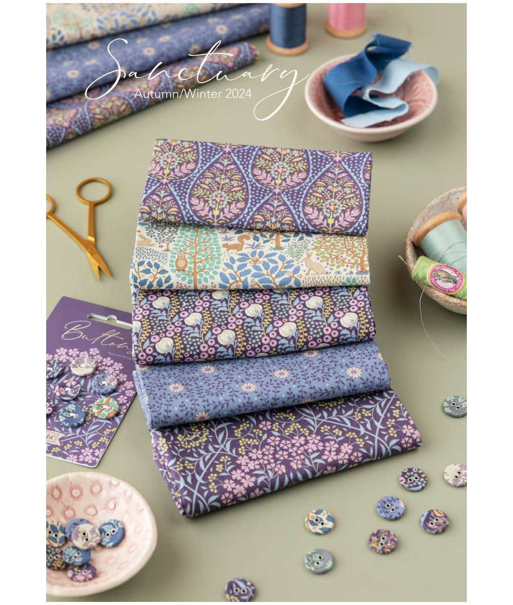 Tela tilda colección Sanctuary Mira Lavender
