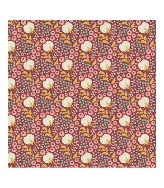 
                                                                                            Tela tilda colección Sanctuary Cottonfield maroon
                                                                                    