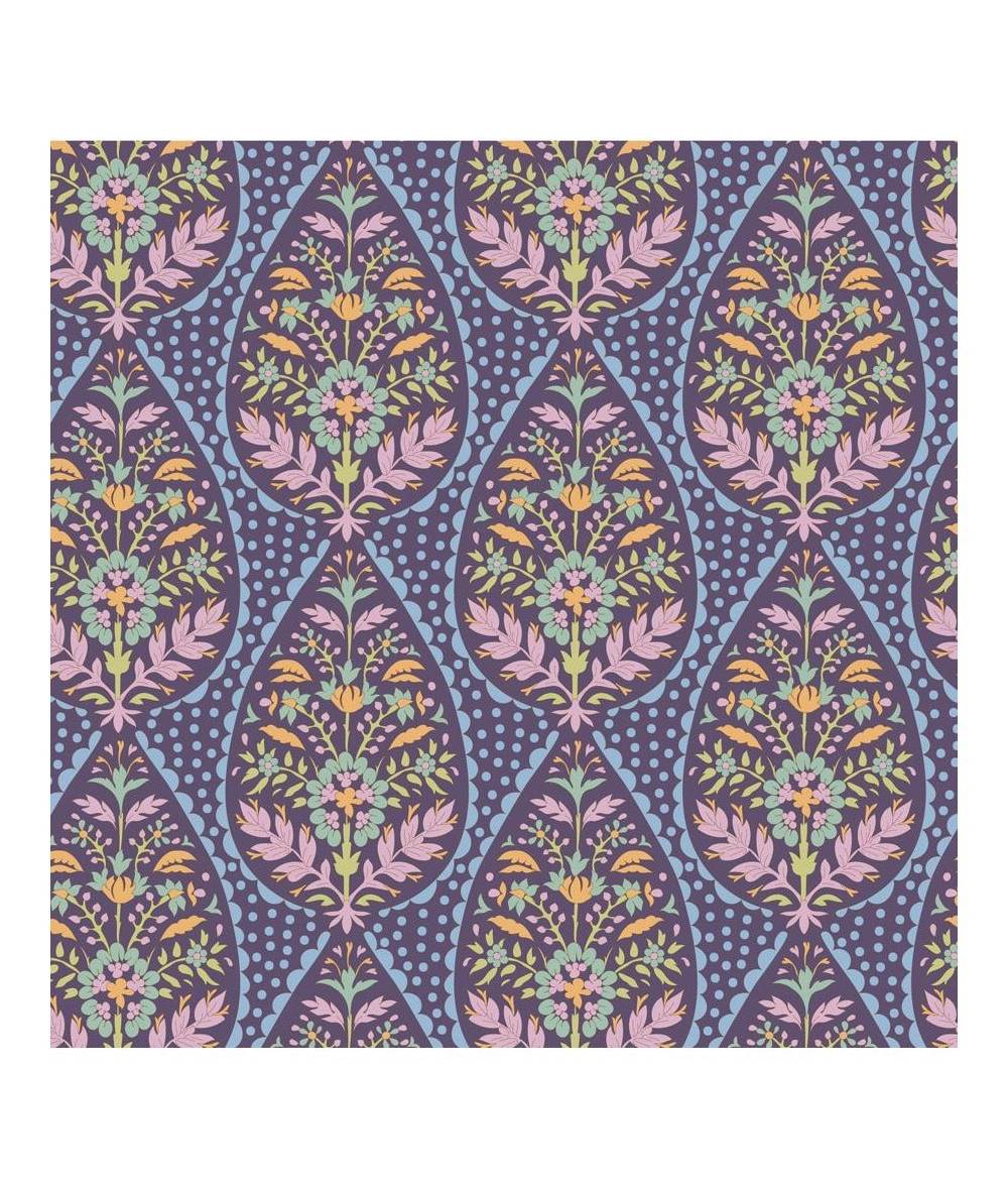 Tela tilda colección Sanctuary adina eggplant