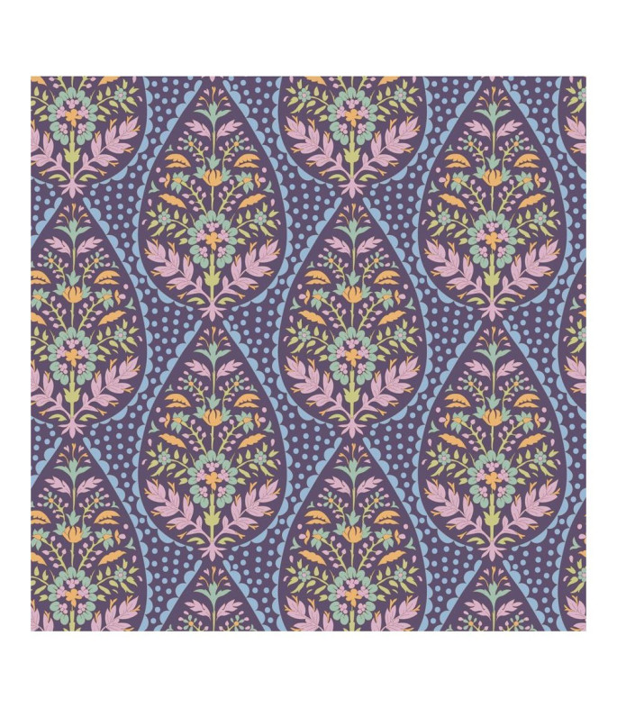 Tela tilda colección Sanctuary adina eggplant
