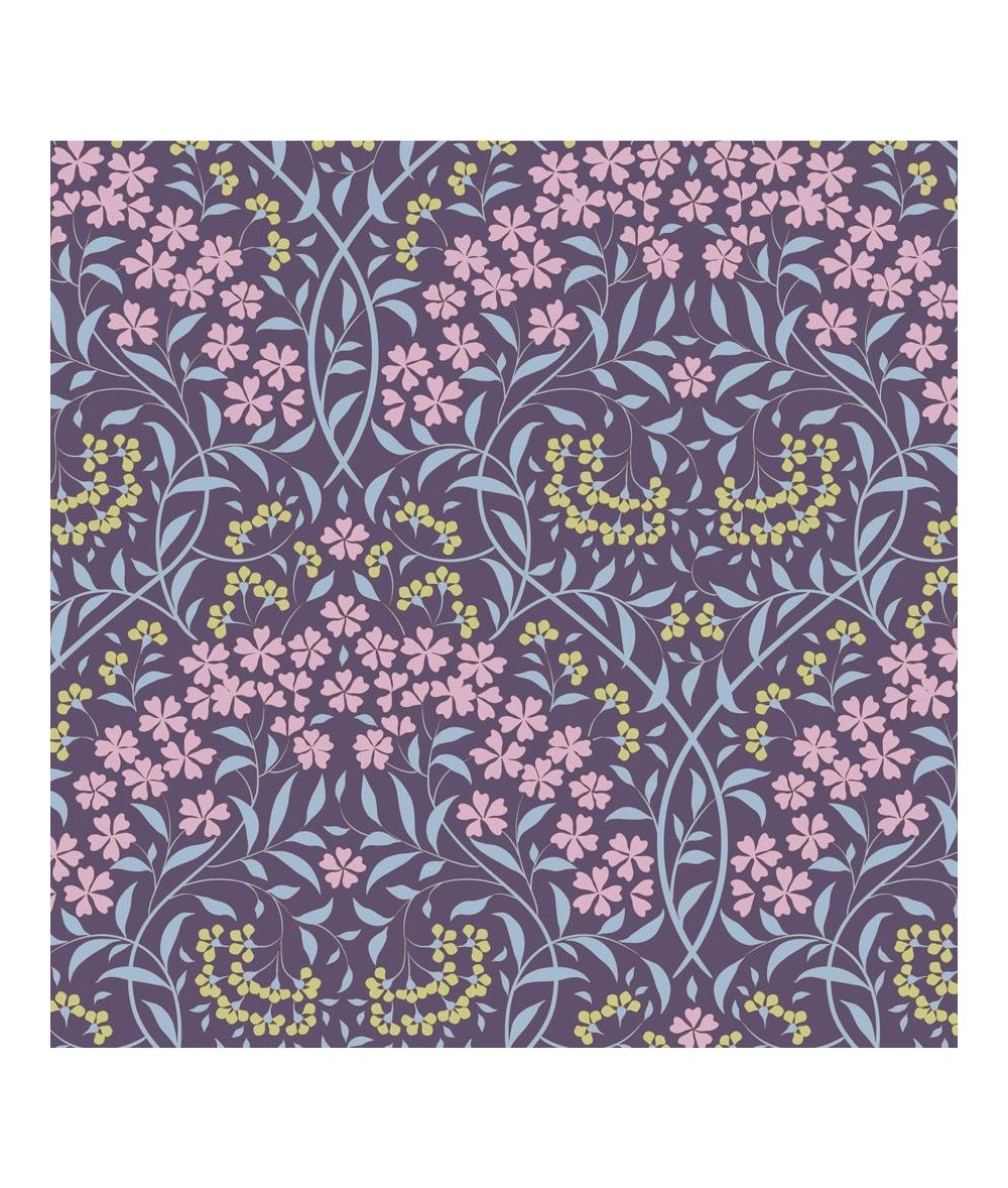 Tela tilda colección Sanctuary Larissa eggplant