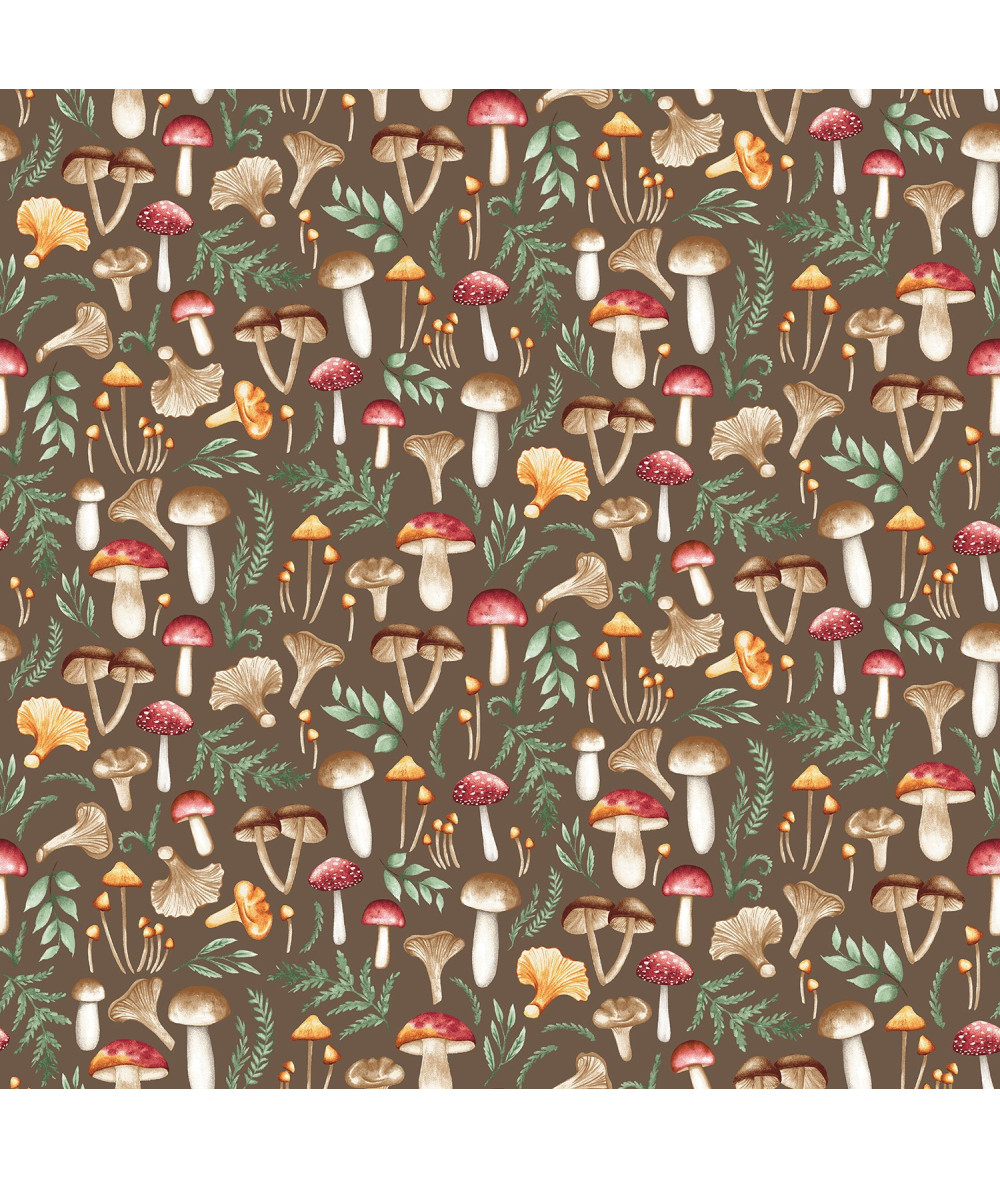 Tela Colección Foliage & Fur Coats Mushroom mix