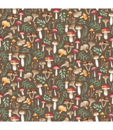 Tela Colección Foliage & Fur Coats Mushroom mix