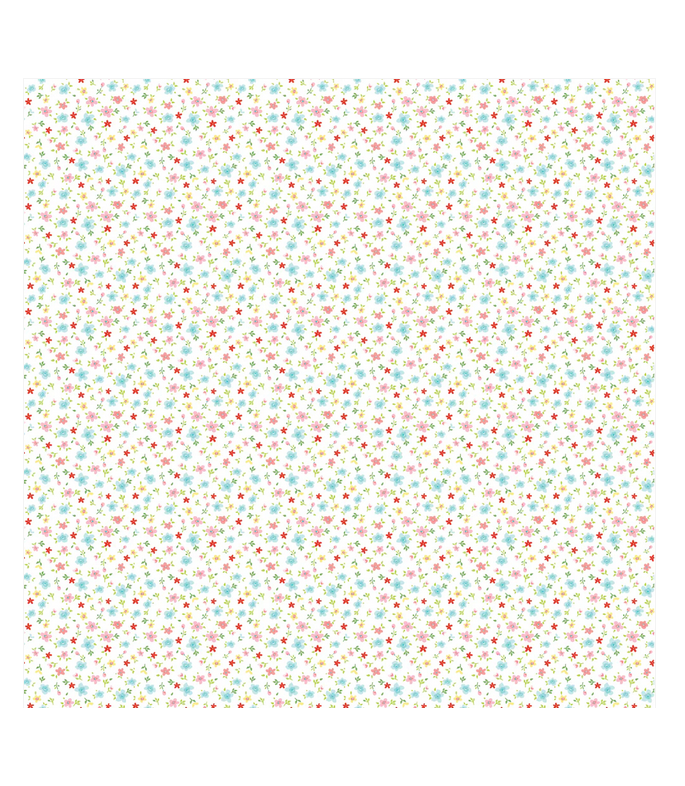Tela Colección Market Day Tiny Flowers White