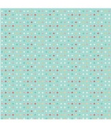 Tela Colección Mushroom blooms Polkie Dots Teal