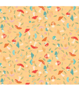 Tela Colección Mushroom blooms Schroomies Yellow