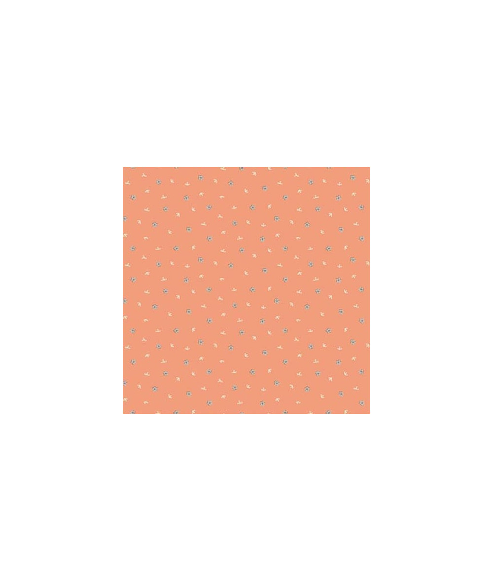 Tela Coleccion Simply Be Orange Flower