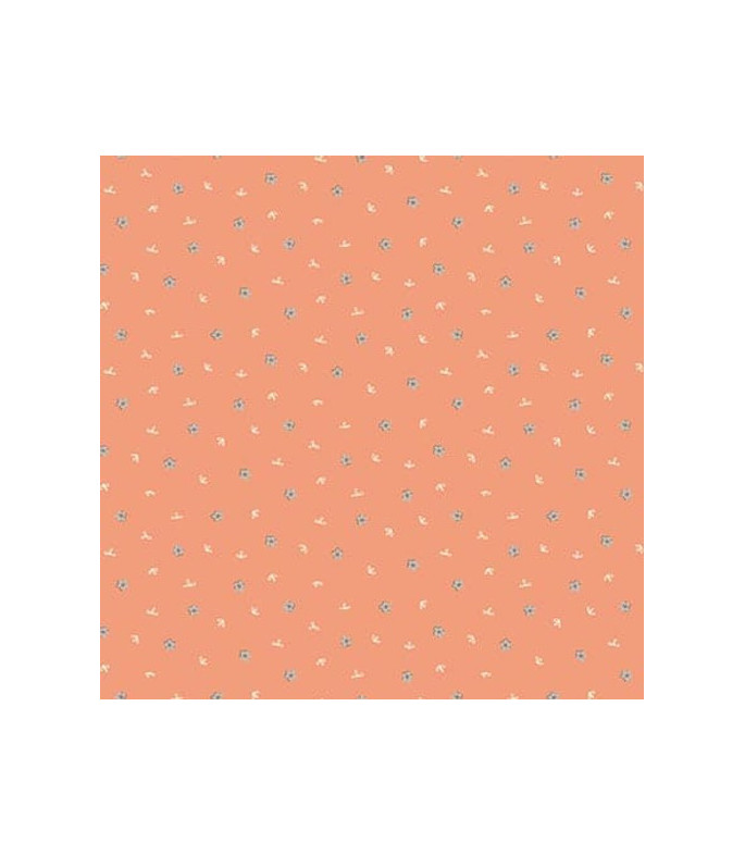 Tela Coleccion Simply Be Orange Flower