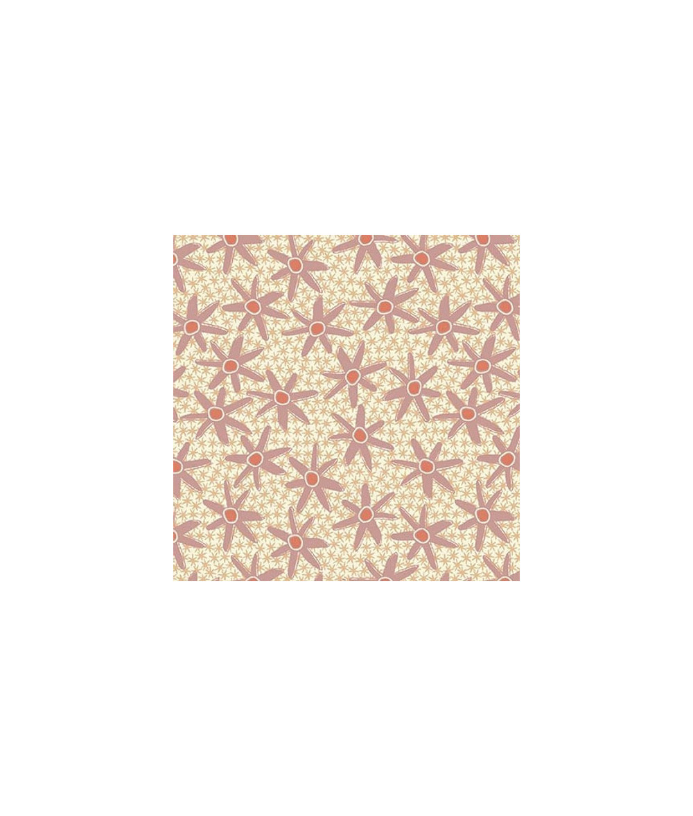 Tela Coleccion Simply Be Cream Flowers