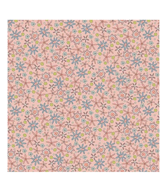 
                                                                                            Tela Coleccion Simply Be Pink-Blue Flowers
                                                                                    