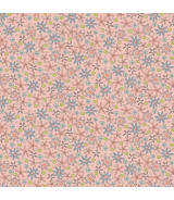 Tela Coleccion Simply Be Pink-Blue Flowers