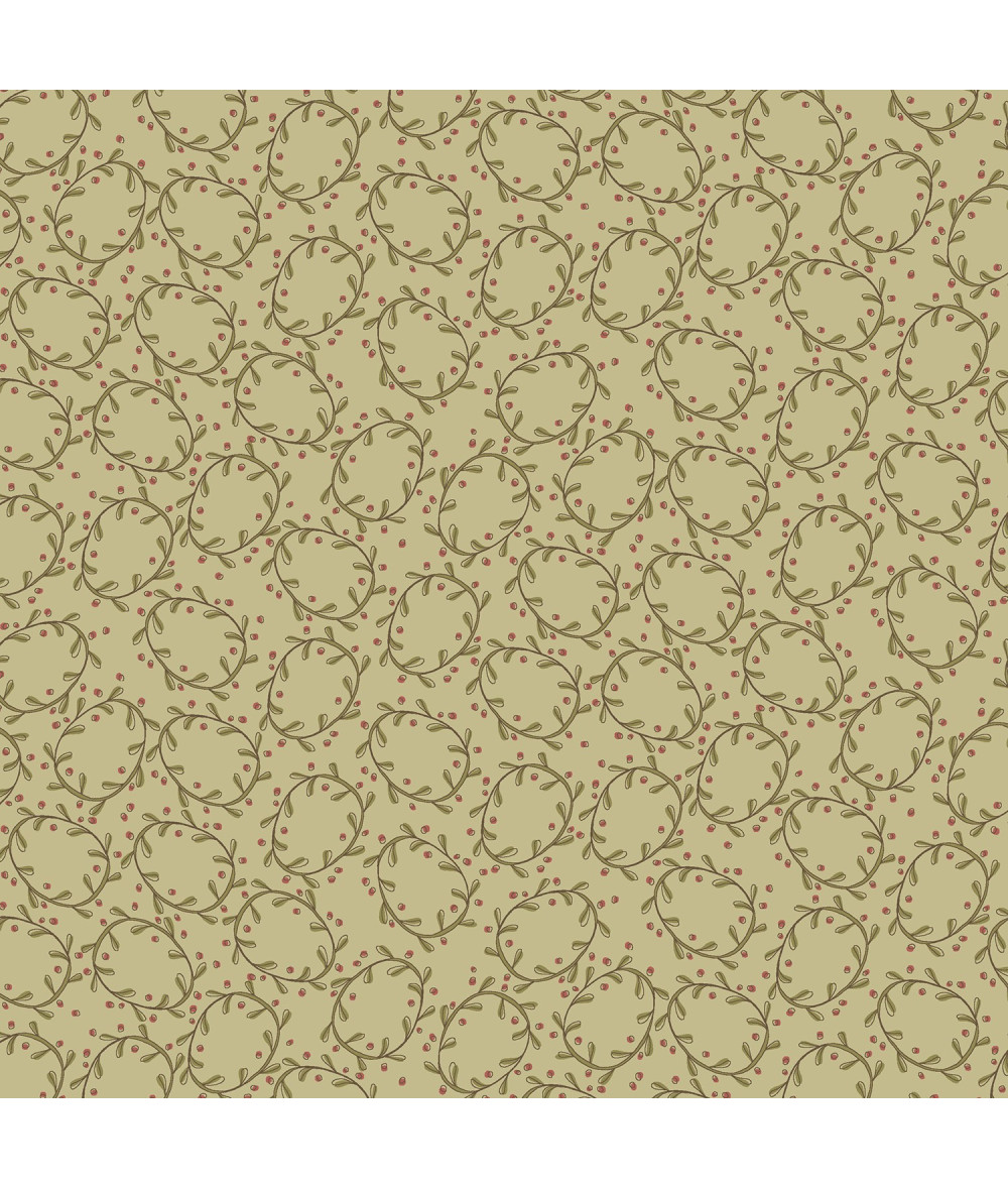 Tela Colección Down Tinsel Wreaths Beige