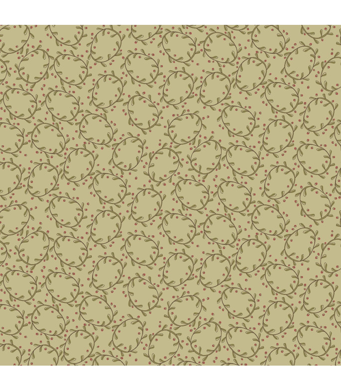 Tela Colección Down Tinsel Wreaths Beige
