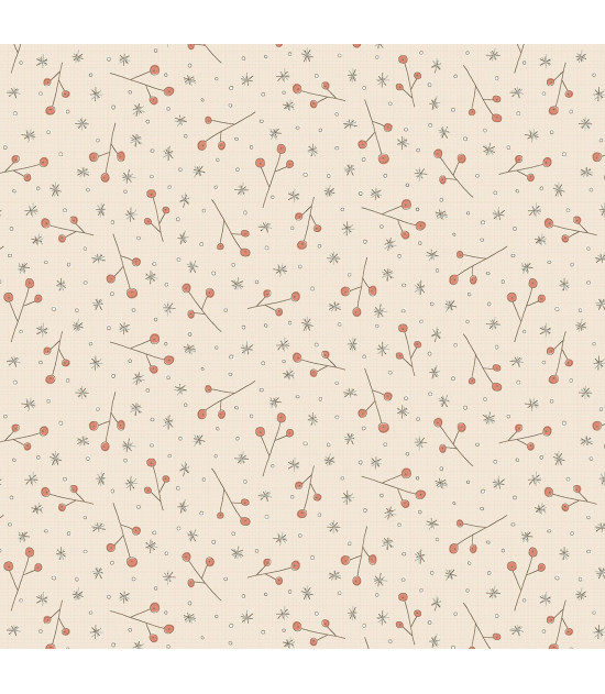 
                                                                                            Tela Colección Down Tinsel Berry Stalks Cream
                                                                                    