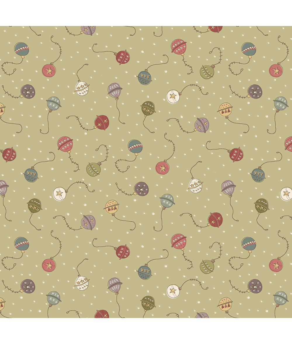 Tela Colección Down Tinsel Ornaments Beige