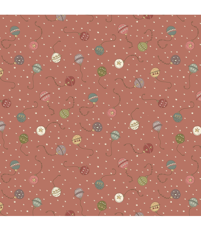 Tela Colección Down Tinsel Ornaments Pink