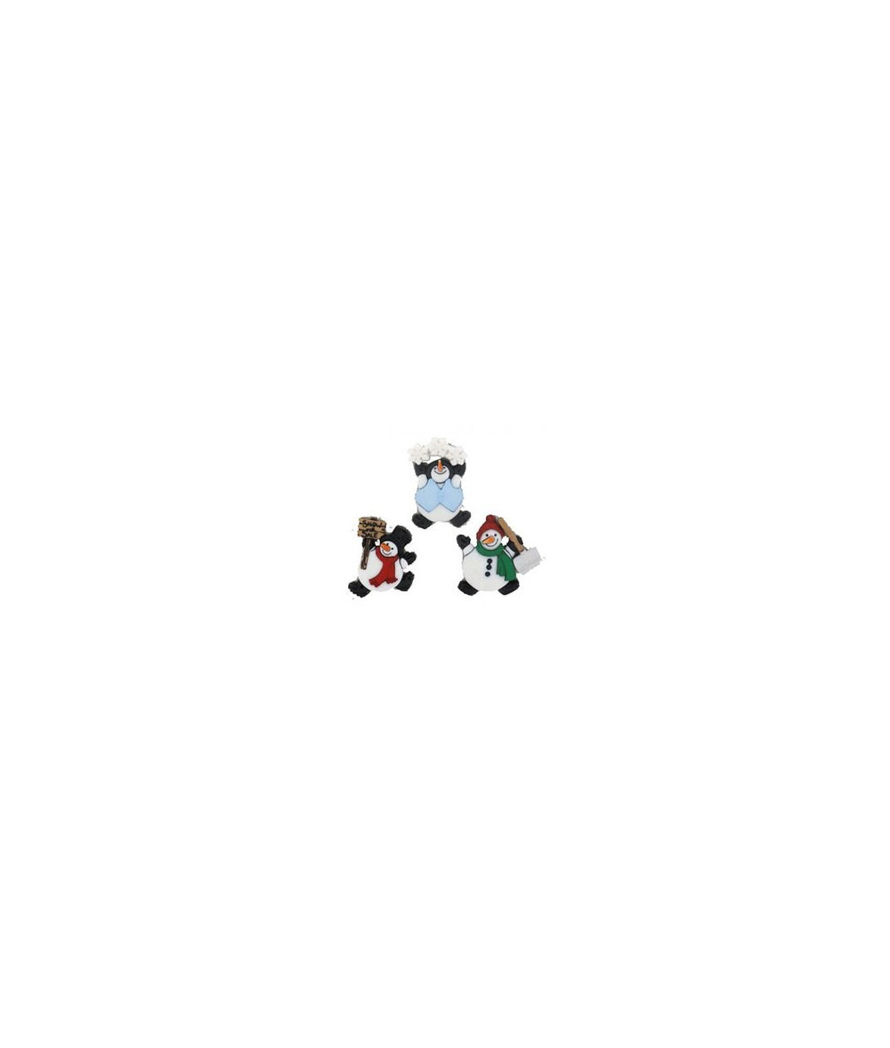 Botones Roly Poly Snowmen
