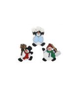 Botones Roly Poly Snowmen