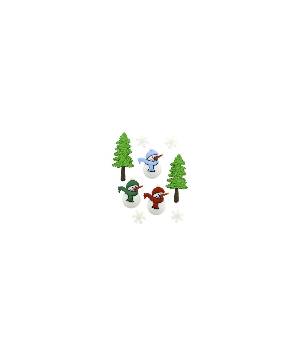 Botones Muñecos de nieve