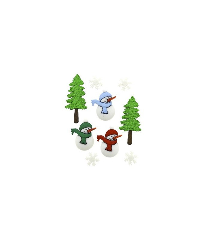 Botones Muñecos de nieve