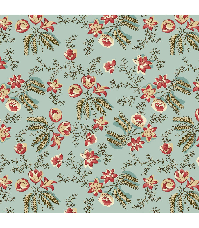 Tela Colección Bucklebury Chitnz Calico Sprays Blue