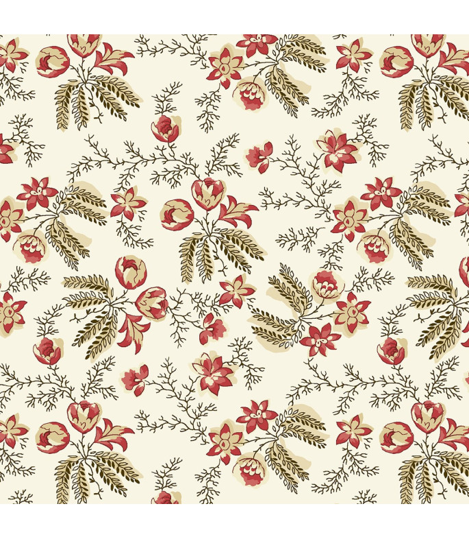 Tela Colección Bucklebury Chitnz Calico Sprays White