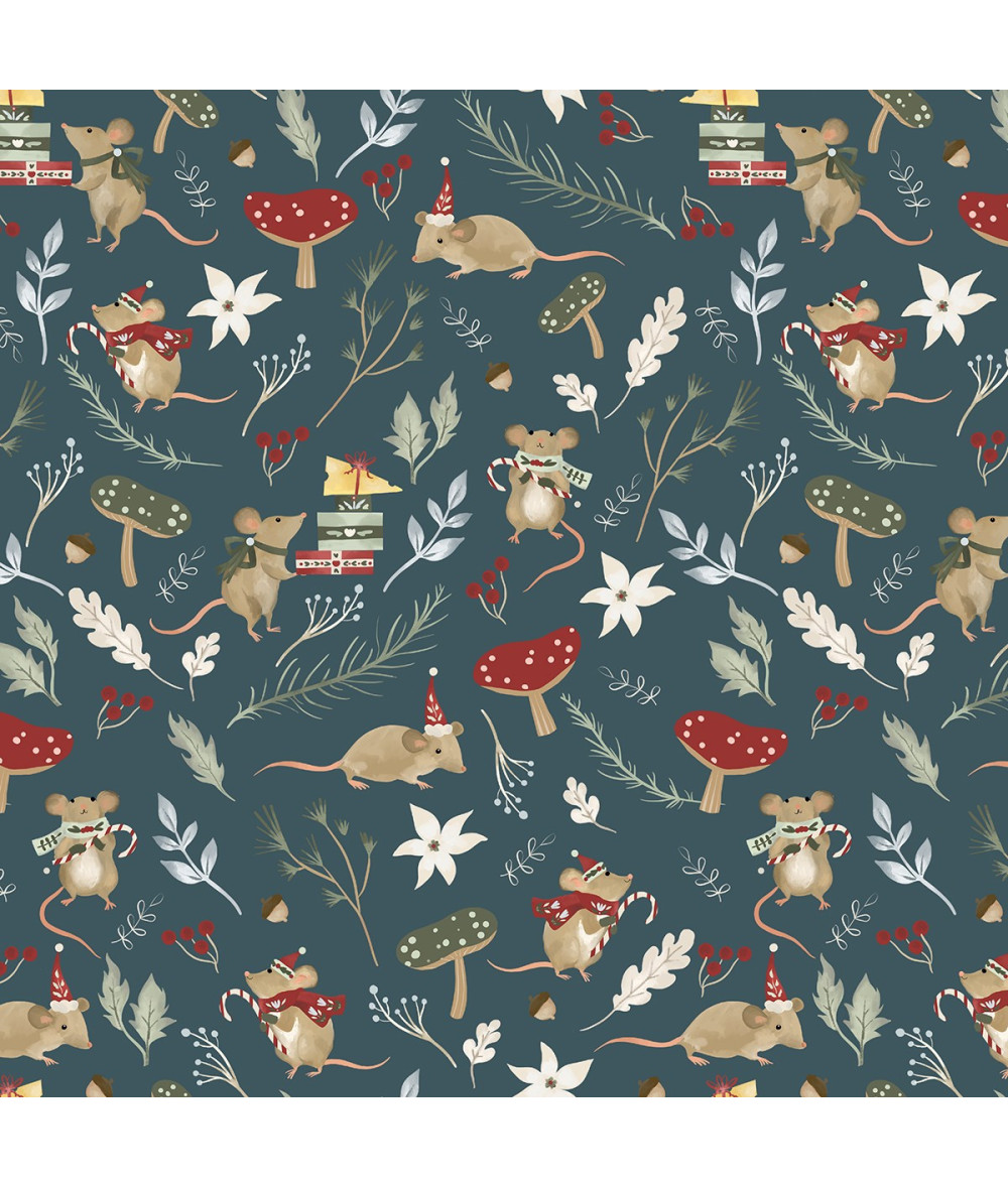 Tela Colección Glad Tidings Christmas Mice