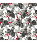 Tela Colección Holiday style Pines Cones