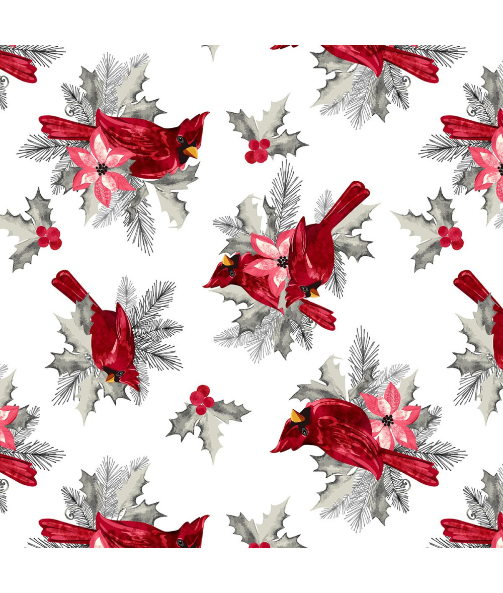 Tela Colección Holiday style Cardinals