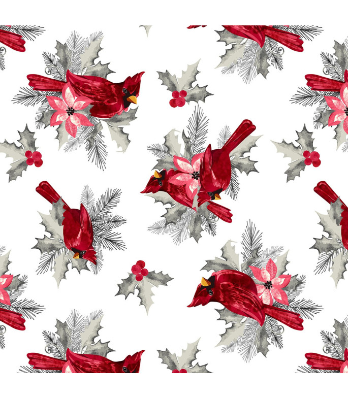 Tela Colección Holiday style Cardinals